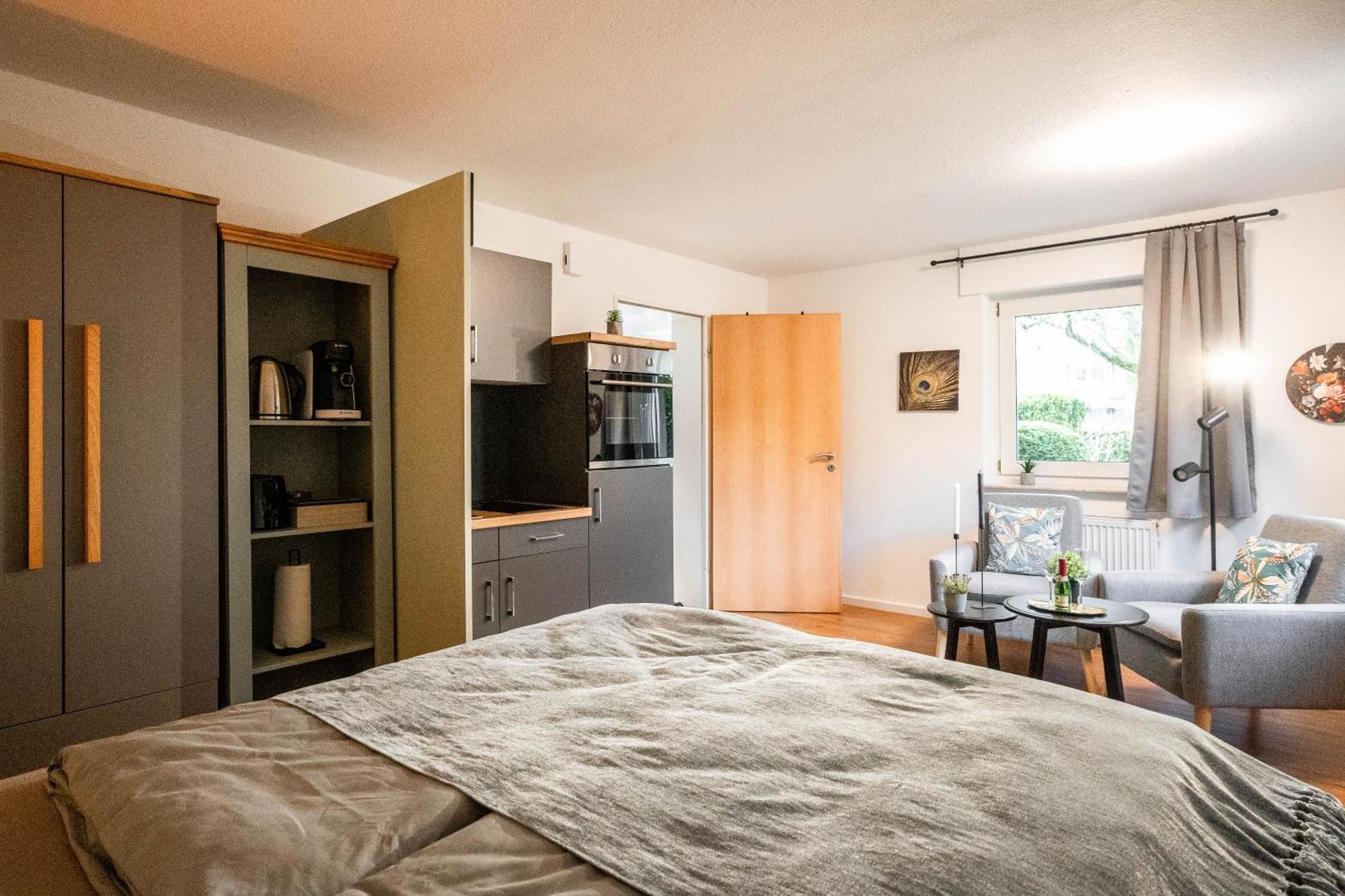 Apartment Ostersiek- Privater Eingang Mit Eigener Terrasse Bad Salzuflen Exterior foto